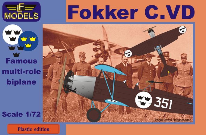 LF Models PE7204 1:72 Fokker C.VD Sweden