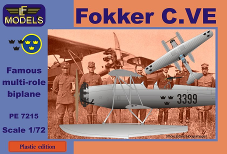 LF Models PE7215 1:72 Fokker C.VE floatplane Sweden