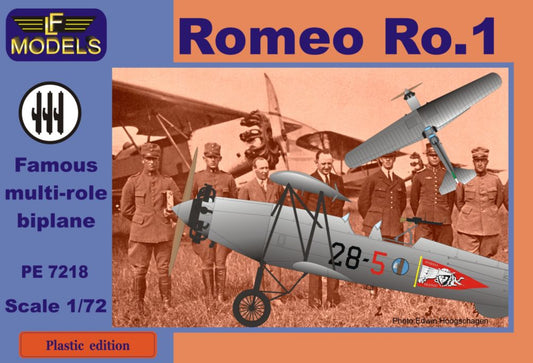 LF Models PE7218 1:72 Romeo Ro.1 in Italian service early (3x camo)