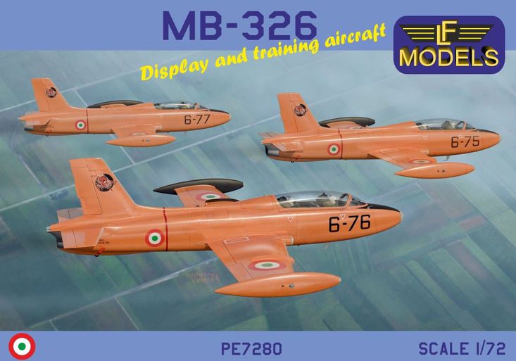 LF Models PE7280 1:72 Aermacchi MB-326 Display and training aircraft Complete plastic kit