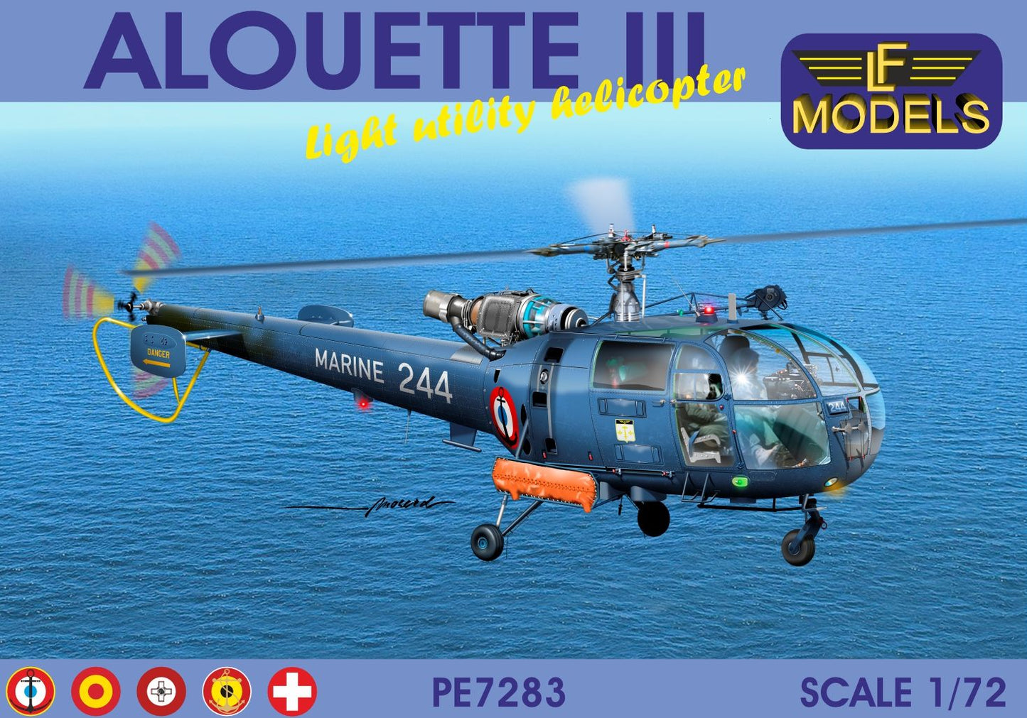 LF Models PE7283 1:72 Alouette III Light Utility Helicopter