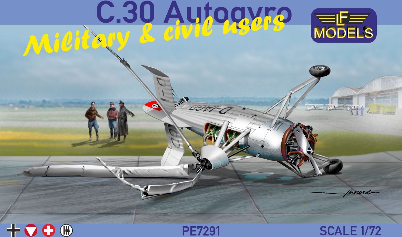 LF Models PE7291 1:72 C.30 Autogyro Military & civil users.