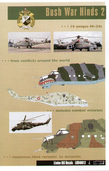 Linden Hill LHD48012 1:48 Bush War Hinds 2 - Mil Mi-24s'