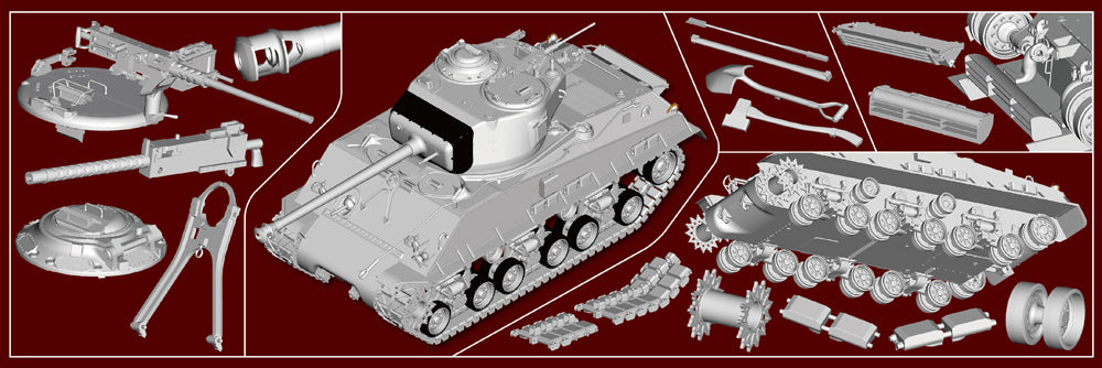 I Love Kit 61619 1:18 M4A3E8 Sherman Medium Tank - Early with Detail Up Set