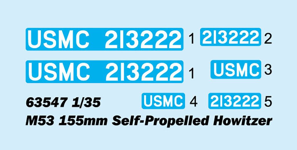 I LOVE KIT 63547 1:35 US M53 155mm Self-propelled Howitzer, 1950s-60s