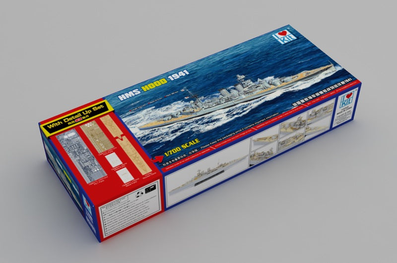 I Love Kit 65703 1:700 HMS Hood 1941 with Detail Up Set