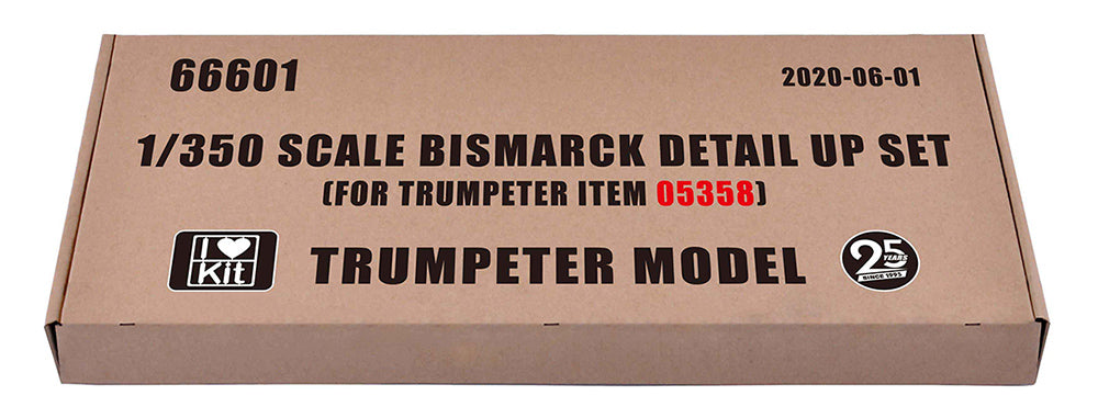 I Love Kit 66601 1:350 Bismarck Battleship Detail Up Set for Trumpeter