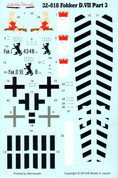 Lifelike 32018 1:32 Fokker D.VII's