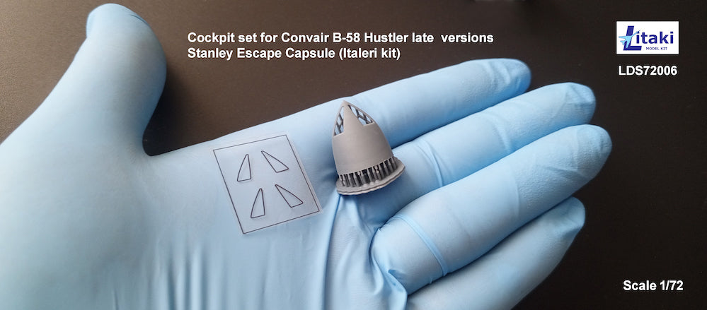 Litaki Model Kit LLDS72006 1:72 cockpit set for Convair B-58 Hustler late versions Stanley Escape Capsule
