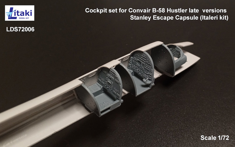 Litaki Model Kit LLDS72006 1:72 cockpit set for Convair B-58 Hustler late versions Stanley Escape Capsule