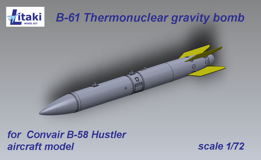 Litaki Model Kit LDS72007 1:72 B-61 thermonuclear gravity bomb