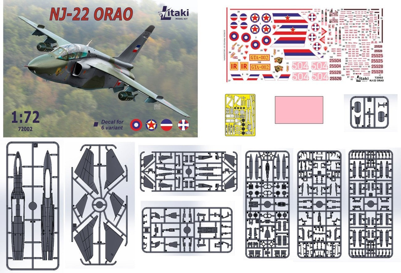 Litaki Model Kit 72002 1:72 Soko NJ-22 Orao two seat