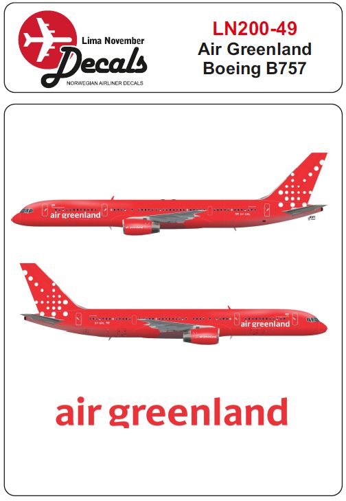 Lima November LN200-49 1:200 Air Greenland Boeing 757