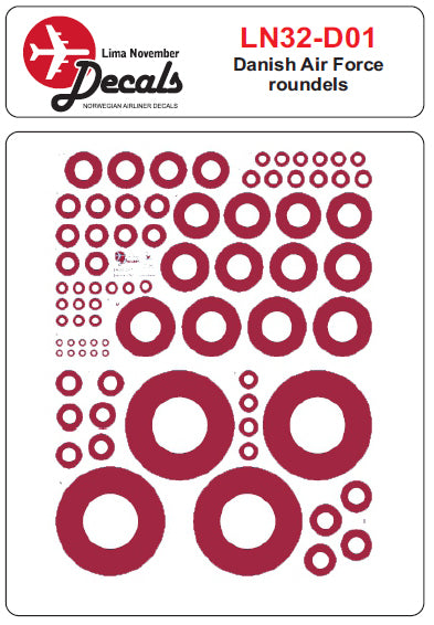 Lima November LN32-D01 1:32 Danish Air Force roundels