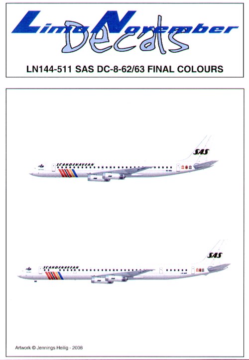 Lima November LN44511 1:144 Douglas DC-8-62/63 SAS Final colours