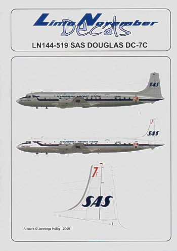 Lima November LN44519 1:144 Douglas DC-7C Scandinavian Airline Services/SAS