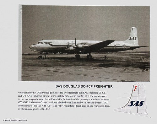Lima November LN44519 1:144 Douglas DC-7C Scandinavian Airline Services/SAS