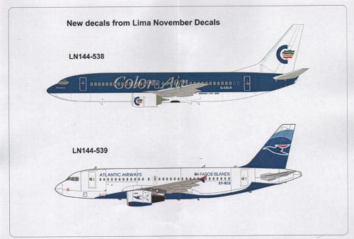 Lima November LN44537 1:144 McDonnell-Douglas MD-80 SCANAIR Sun Jet LN-RMB/F, SE-DFS/PH