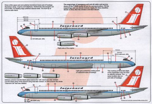 Lima November LN44542 1:144 Internord Convair CV-990A
