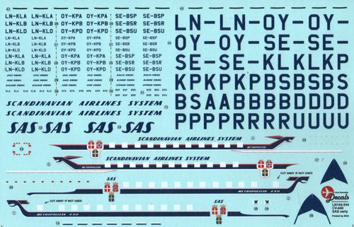 Lima November LN44544 1:144 Convair CV-440 First 2 SAS schemes or the Welsh or Authentic Airliner kit.