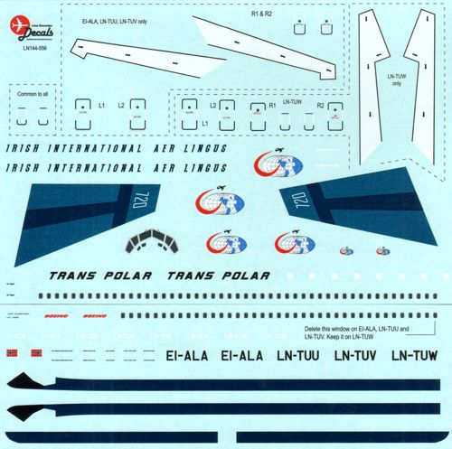 Lima November LN44556 1:144 Trans-Polar Boeing 720,