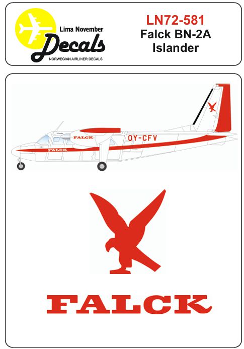 Lima November LN72-581 1:72 Falck BN-2A Islander