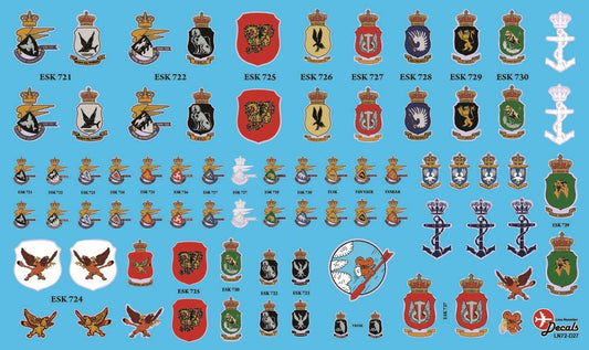 Lima November LN72-D27 1:72 RDAF Squadron Shields 1950-2025