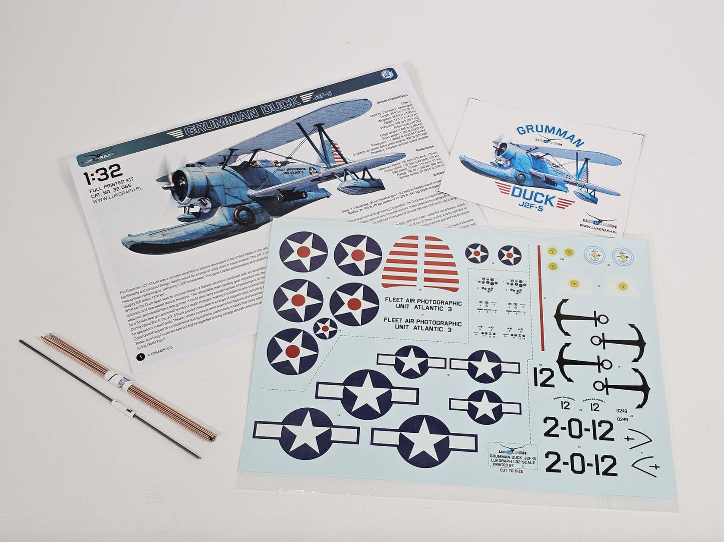 Lukgraph LUK32-65 1:32 Grumman Duck Resin Kit