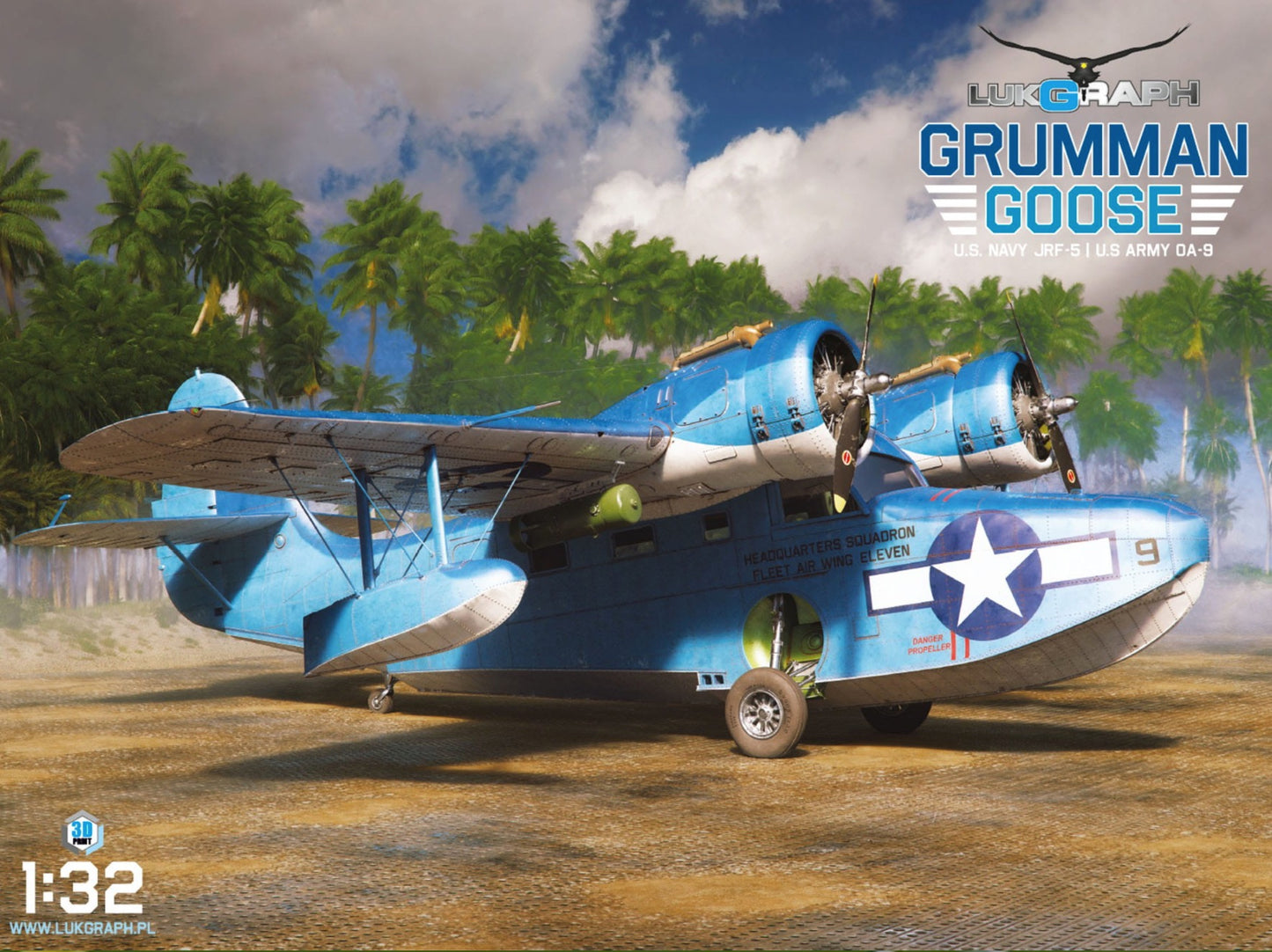 Lukgraph LUK32-72 1:32 Grumman Goose US Navy Service Resin Kit