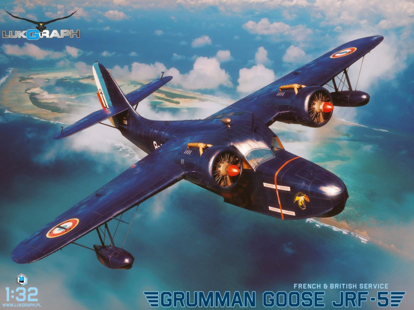 Lukgraph LUK32-73 1:32 Grumman Goose JRF-5 French & British Service Resin Kit