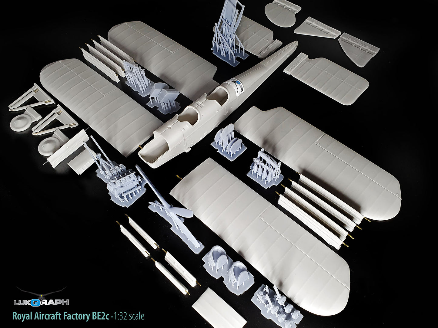 Lukgraph 3238PRM 1:32 Royal_Aircraft_Factory Be.2c Premium Set