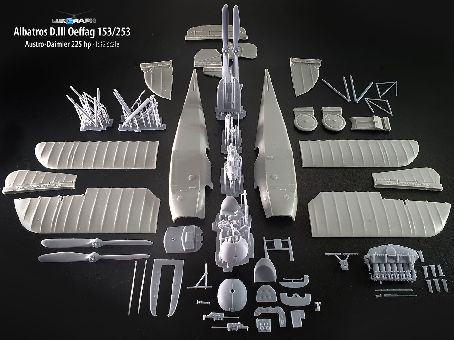 Lukgraph 3244 1:32 Albatros D.III Oeffag (8 Schemes) Resin Kit