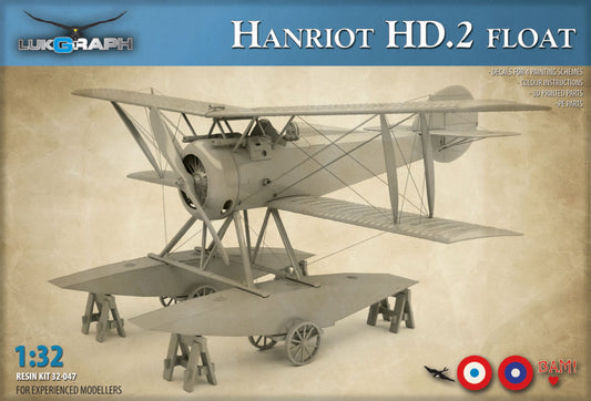 Lukgraph 3249 1:32 Hanriot HD.2 Floats Resin Kit