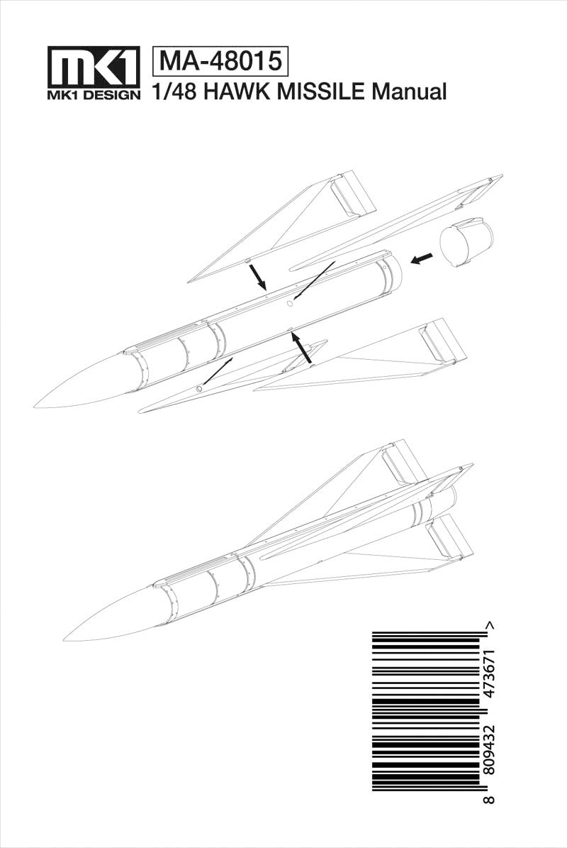 Mk.1 Design MA-48015 1:48 MIM-23 HAWK MISSILE Set (x 2)