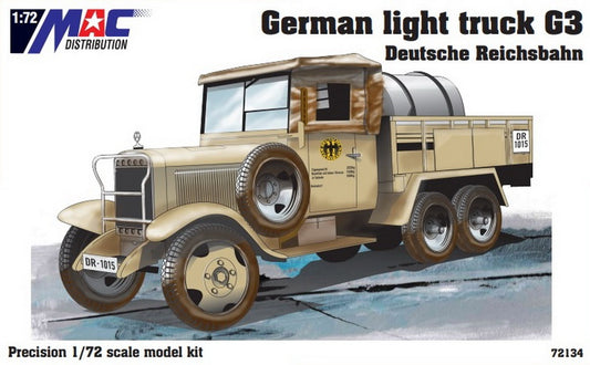 MAC Distribution 72134 1:72 M.B. G3 Kfz.62 'Deutsche Reichsbahn' resin parts (water tank) and a small p/e fret included
