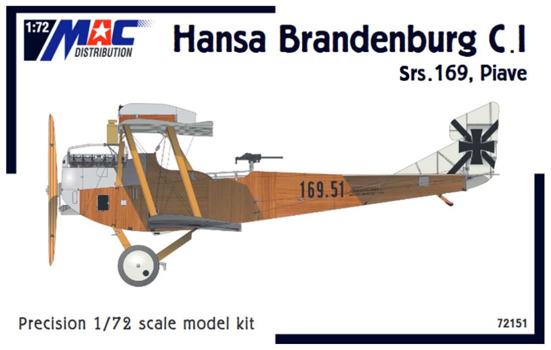 MAC Distribution 72151 1:72 Hansa-Brandenburg C.I Srs. 169 'Battle of the Piave'