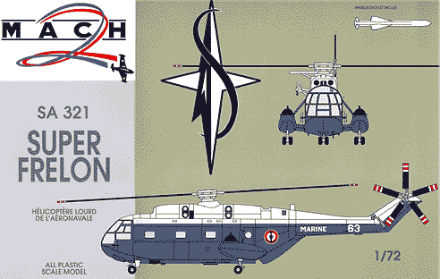 Mach 2 1972 1:72 S.A.321 Super Frelon helicopter