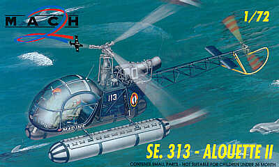 Mach 2 2572 1:72 SE.313 Alouette II