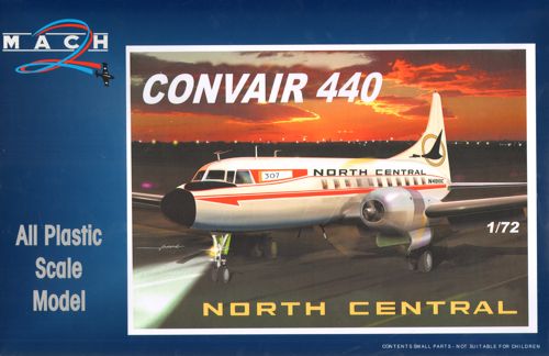 Mach 2 7255 1:72 Convair CV-440 Decals North Central