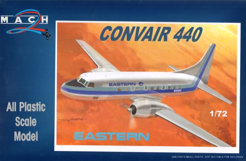 Mach 2 7256 1:72 Convair CV-440 Decals Eastern with long radar nose