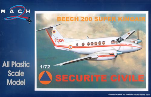 Mach 2 7299 1:72 Beech 200 Super Kingair Securite Civil