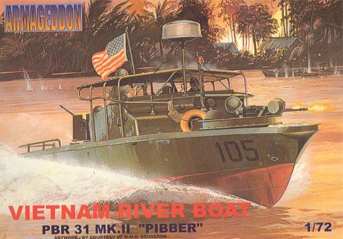 Mach 2 AR07 1:72 P.B.R. Mk.II 'Pibber' U.S. Navy River Patrol Boat Vietnam