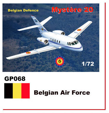 Mach 2 GP068 1:72 Dassault-Mystere Falcon 20 Decals Belgian Air Force