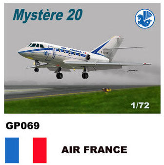 Mach 2 GP069 1:72 Dassault-Mystere Falcon 20 Decals Air France