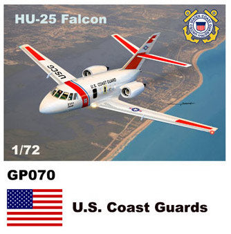 Mach 2 GP070 1:72 Dassault-Mystere HU-25 Falcon Decals U.S. Coast Guards