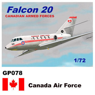 Mach 2 GP078 1:72 Dassault-Mystere Falcon 20 Decals Canada Air Force