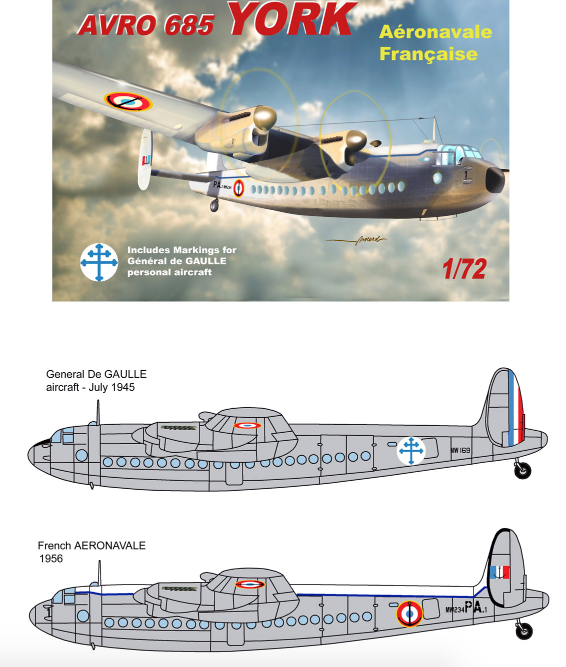 Mach 2 GP083 1:72 Avro York French De Gaulle & Aéronavale