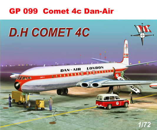 Mach 2 GP099 1:72 de Havilland Comet 4C Dan-Air London