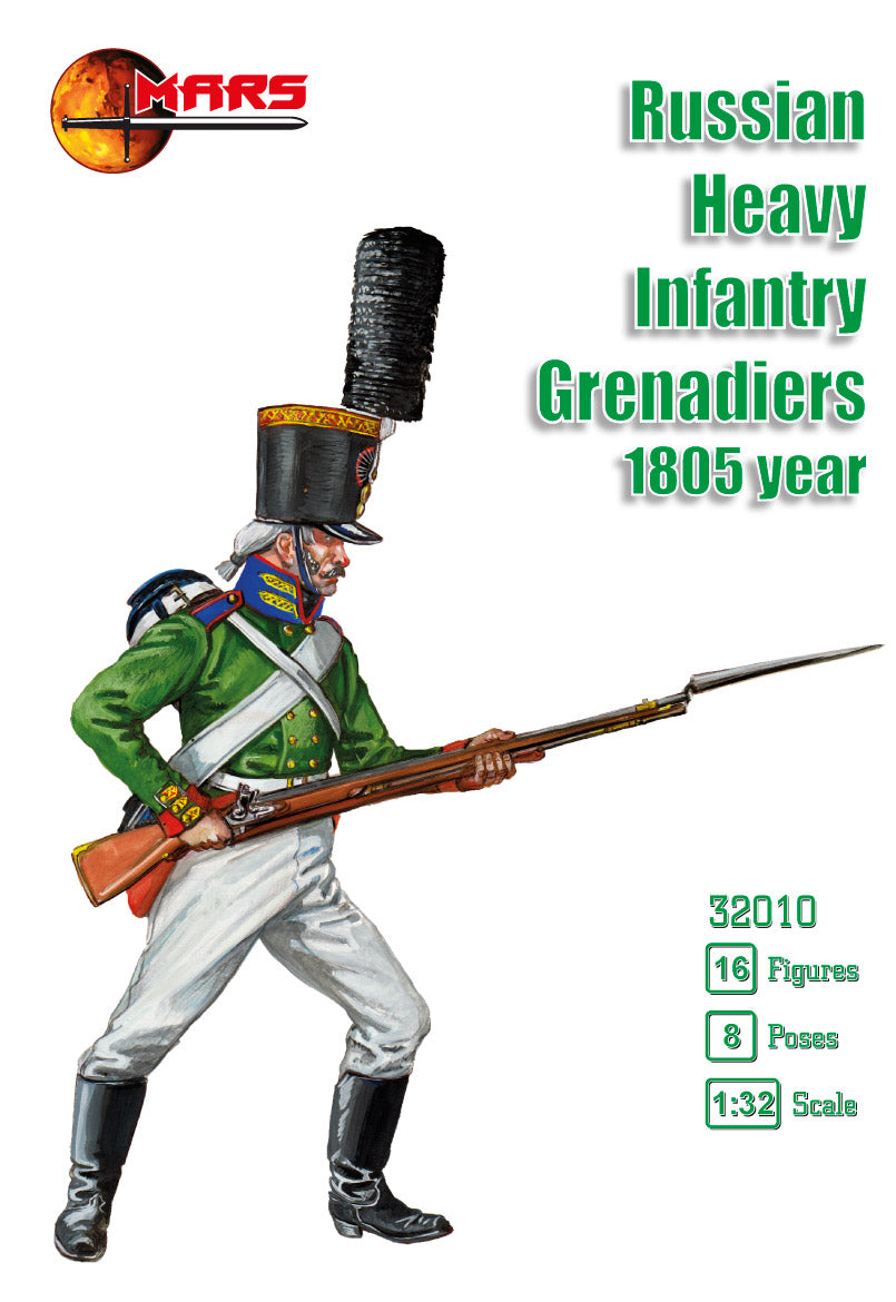 Mars 32010 1:32 Russian Heavy Infantry Grenadiers 1805