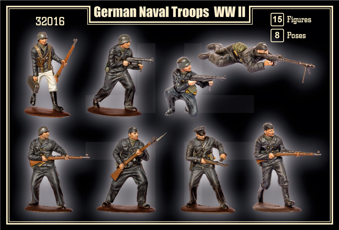 Mars 32016 1:32 German Naval Troops WWII